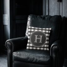 木炭の黒と白のギンガム