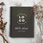 木炭エレガントグレーモダンガーリー価格QRコード プランナー手帳