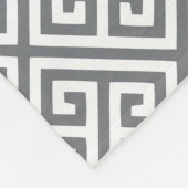 木炭ギリシャの主パターン フリースブランケット (角)