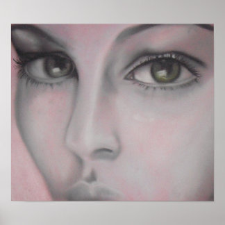 木炭クロップ顔 ポスター