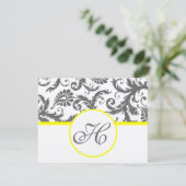 木炭グレーと黄色のエンクロージャカード エンクロージャーカード (スタンド正面)