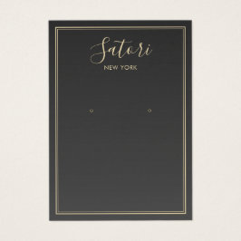 木炭グレーのシグネチャーイヤリングディスプレイ