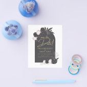 木炭グレーピンクローゼウディング日付を保存 チラシ (シングル)