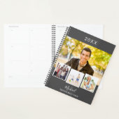 木炭グレー写真コラージュアポイントメント2026 プランナー手帳 (ディスプレー)