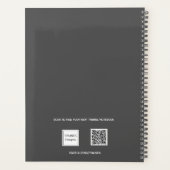 木炭グレー写真コラージュアポイントメント2026 プランナー手帳 (裏面)