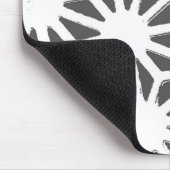 木炭グレー幾何学模様 マウスパッド (コーナー)