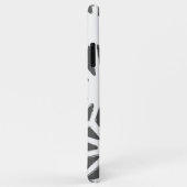 木炭グレー幾何学模様 Case-Mate iPhoneケース (裏面/右)