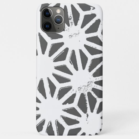 木炭グレー幾何学模様 Case-Mate iPhoneケース (裏面)
