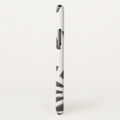 木炭グレー幾何学模様 Case-Mate iPhoneケース (裏面/右)