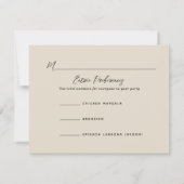 木炭スケッチイタリアンワイナリー結婚ズ 出欠カード (裏面)