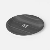 木炭ストライプ材 ペーパープレート (アングル)