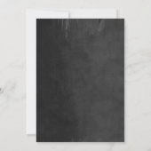 木炭ストリングライツウェディングレセプション招待状 招待状 (裏面)