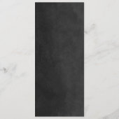 木炭ストリングラ結婚イトのメニューカード メニュー (裏面)