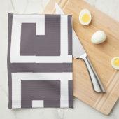 木炭スペイン人のタイル キッチンタオル (四つ折り)