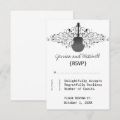 木炭スワーズギター応答カード 出欠カード (正面/裏面)