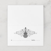 木炭スワーズギター折り曲げ座席表 プレイスカード (外部開封)