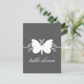 木炭バタフライ渦巻き表はがき ポストカード (スタンド正面)