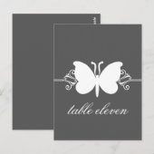 木炭バタフライ渦巻き表はがき ポストカード (正面/裏面)