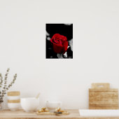 木炭バラ ポスター (キッチン)