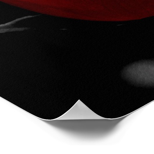 木炭バラ ポスター (角)