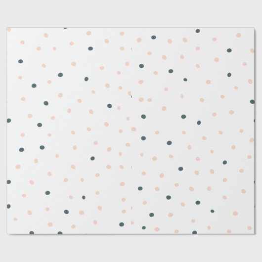 木炭ピンク点々のある包装紙 ラッピングペーパー (シーム)