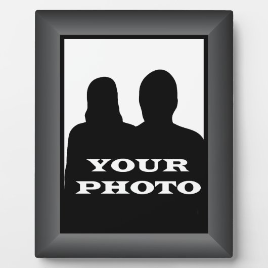 木炭フレームあなたの写真8 x 10垂直プラーク2 フォトプラーク (正面)