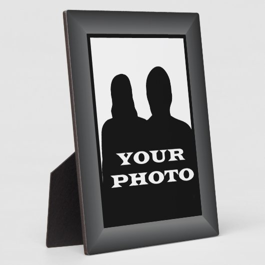 木炭フレームあなたの写真8 x 10垂直プラーク2 フォトプラーク (側面)