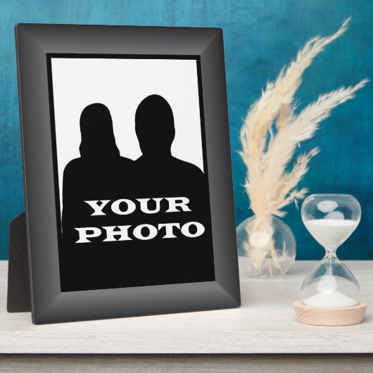 木炭フレームあなたの写真8 x 10垂直プラーク2 フォトプラーク (側面)