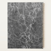 木炭ブラックモダン大理石 プランナー手帳 (裏面)