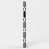 木炭ホワイトモロッコ#5海軍3イニシャルモノグラム Case-Mate iPhoneケース (裏面/右)