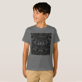 木炭マンダラTシャツ Tシャツ (正面フル)