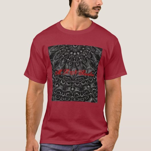 木炭マンダラTシャツ Tシャツ (正面)