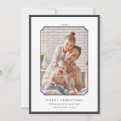 木炭メリーミニマルクリスマスフォト シーズンカード (正面)