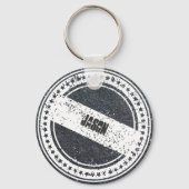 木炭レザーフェイクス キーホルダー (正面)