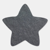 木炭レザーフェイクス 星シール (正面)