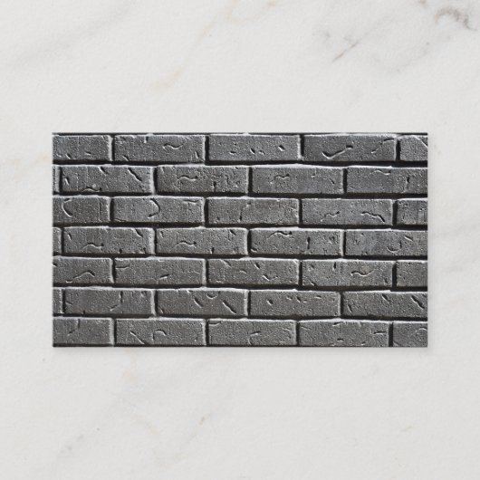 木炭レンガ壁（テクスチャ） 名刺 (正面)