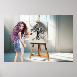 木炭描の木 ポスター