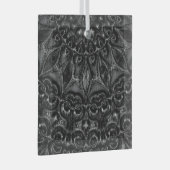 木炭曼荼羅 ガラスオーナメント (正面右)