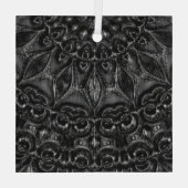 木炭曼荼羅 ガラスオーナメント (裏面)