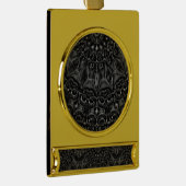 木炭曼荼羅 ゴールドプレートバナーオーナメント (右)