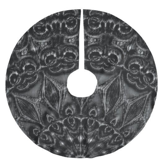 木炭曼荼羅 ブラッシュドポリエステルツリースカート (正面)