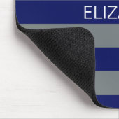 木炭海軍5c Horizプレッピーでストライプな一流のモノグラム マウスパッド (コーナー)