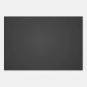 木炭深い濃い飽和ホリデークリスマス ラッピングペーパーシート (正面)