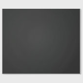 木炭深い濃い飽和ホリデークリスマス ラッピングペーパー (フラット)