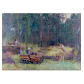 木炭焼き・薪割り トム・ロバーツ 1886 カッティングボード (正面)
