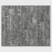 木炭煉瓦パターン ラッピングペーパー (フラット)