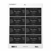 木炭紙テクスチャ油血清ラベル ラベル (フルシート)