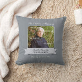 木炭細い縦縞の記念のアメリカ人のMoJoの枕 クッション (ブランケット)