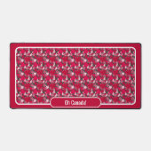 木炭葉のカエデ材 デスクマット (正面)