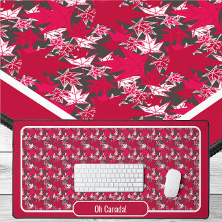 木炭葉のカエデ材 デスクマット